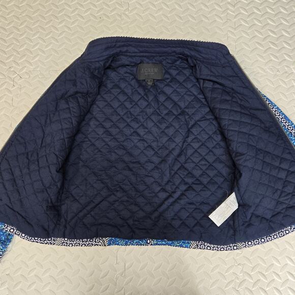J Crew Collection Quilted Floral Jacket Womens 4 Rare Cotton Silk Cottagecore - Picture 5 of 11
